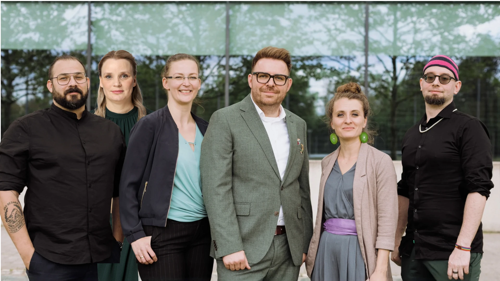 Neuer LAndesvorstand: v.l.n.r. Maik Hieronymus, Maria Untch, Martin Helbig, Coretta Storz, Andreas Spranger