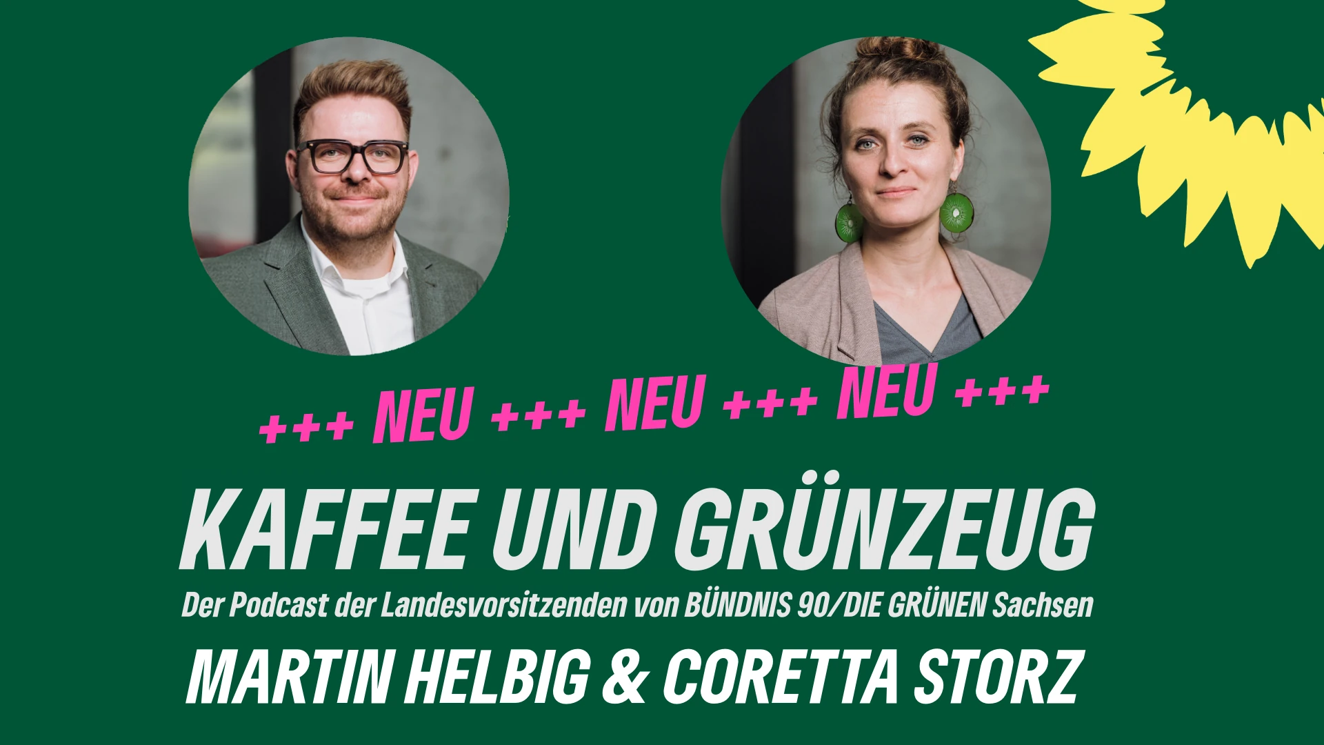 Kaffee & Grünzeug – der Podcast der GRÜNEN Sachsen